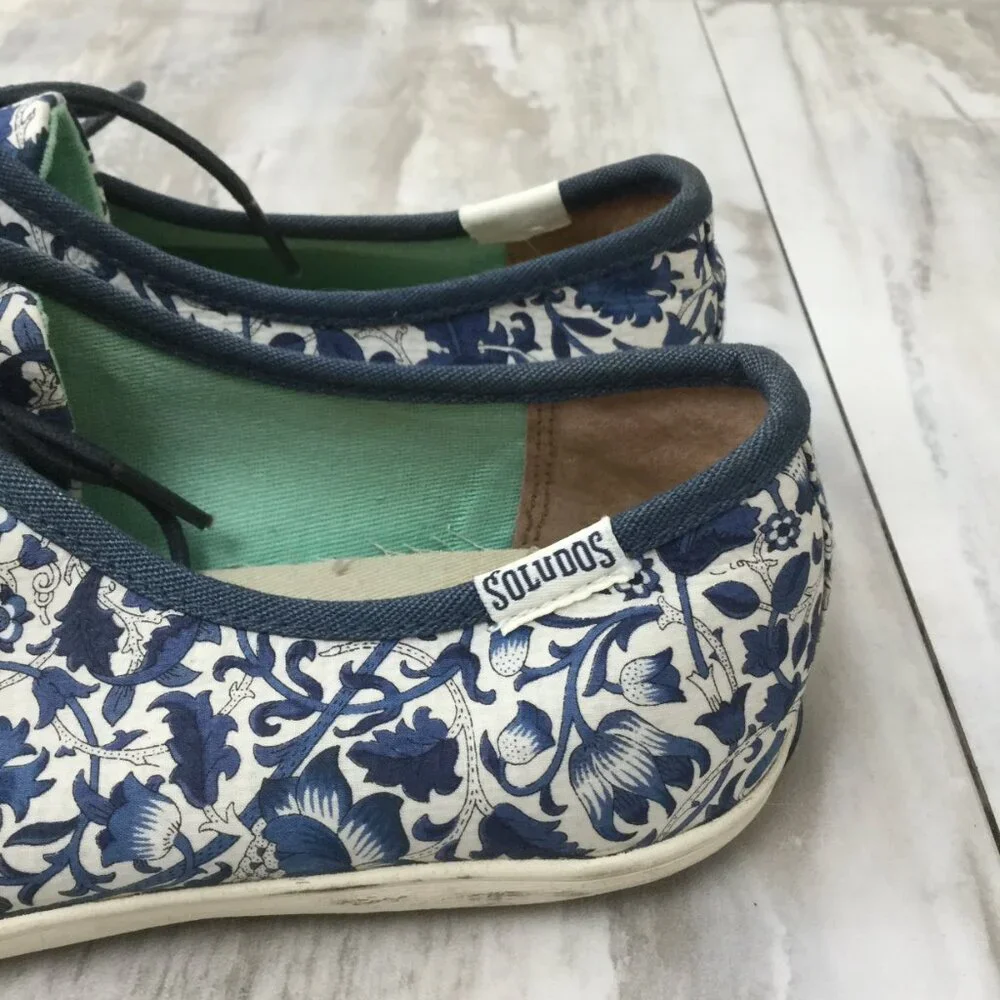 Soludos Blue Paisley Sneakers 8